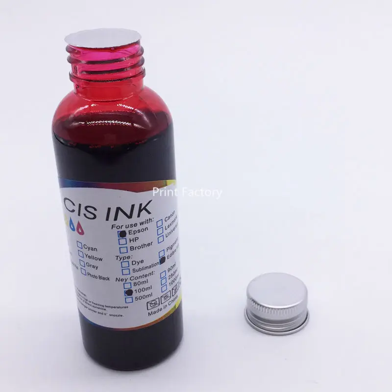 Съедобные чернила для Canon IP7250 IP8750 MG5450 MX725 MX925 MG6450 MG5550 IX6850 5 шт. PGI 550/PGI550 CLI551|edible ink|ink for