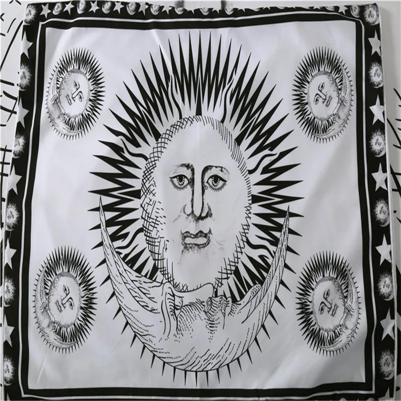 8 размер, высокое качество, набор постельного белья Sun God, луна, черный и белый, покрывало для кровати, Прямая поставка, уютное двойное полное ковровое покрытие, набор из хлопка