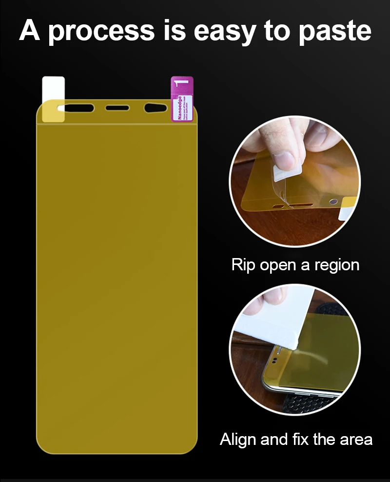 TOMKAS For Samsung S8 S9 Plus Screen Protector Soft TPU Front Film For Samsung Galaxy S7 Edge Note 8 Screen (Not Tempered Glass)