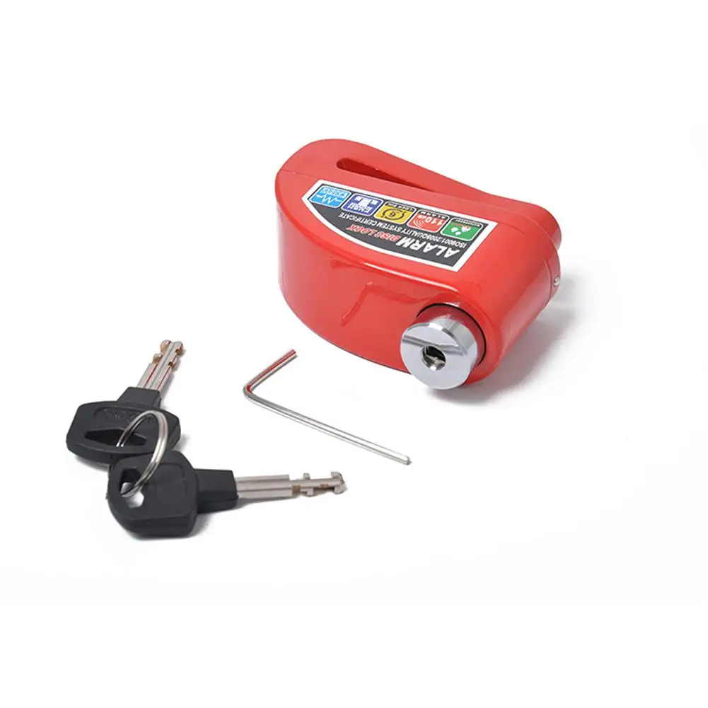 

Dragonpad Motorcycle Electric Car Anti-theft Disc Brake Lock Electric Bicycle Alarm U Shape Lock Motor Accessories