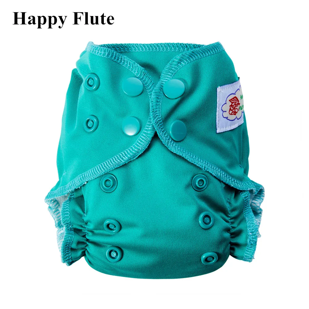 Happy Flute Healthy Organic Cotton Newborn Diapers Tiny AIO Cloth