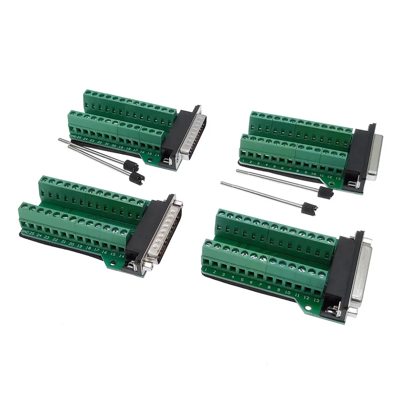 DB25 25pin адаптер RS232 последовательные сигналы клеммный модуль Интерфейсный