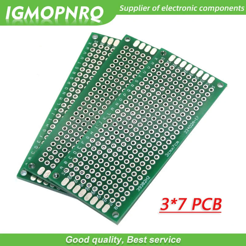 5 шт. 3x7 см 3 см x 7 см 3*7 двухсторонний Прототип PCB diy универсальная печатная плата