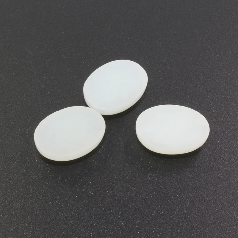 10mm*14mm Natural Chinese white jade loose gemstone for jewelry shop real nephrite stone for silver jewelry