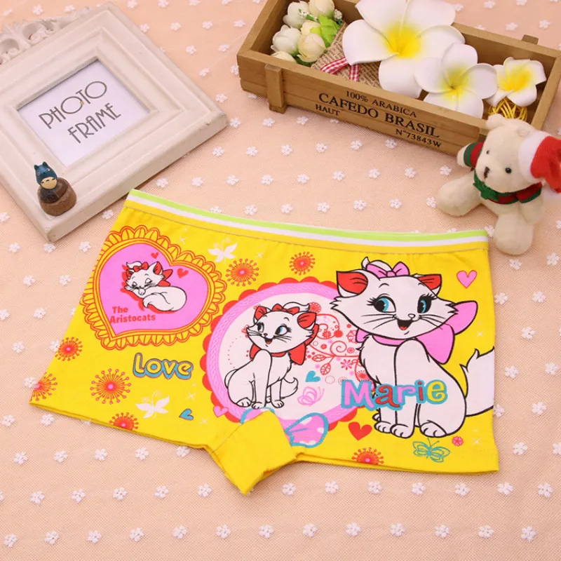 

6Pcs/Lot Children's Underwear Cotton Cute Cat Girls Underwear Boxer Briefs New HTNN441