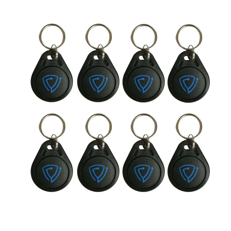 13 56 mh z IC чип tag FM1108 RFID Бесконтактный брелок черный смарт карты бирки 10 шт. в