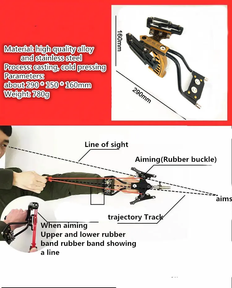 Профессиональная катапульта полный набор рыболовная Рогатка лазерный наконечник для стрелы Рогатка Мощная Рогатка для рыбалки супер сильная Рогатка Охота