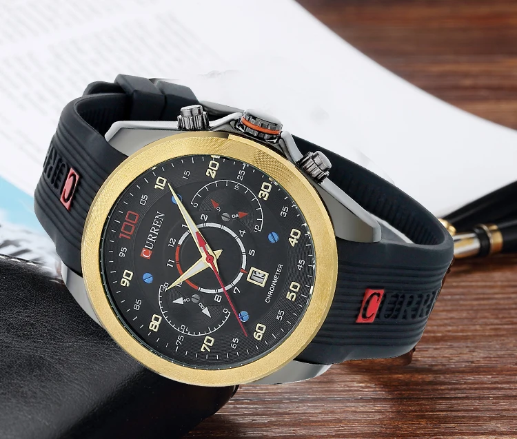 CURREN Мужские часы Топ бренд класса люкс Мужские Спортивные кварцевые наручные часы Relogio Masculino мужские часы Curren 8166