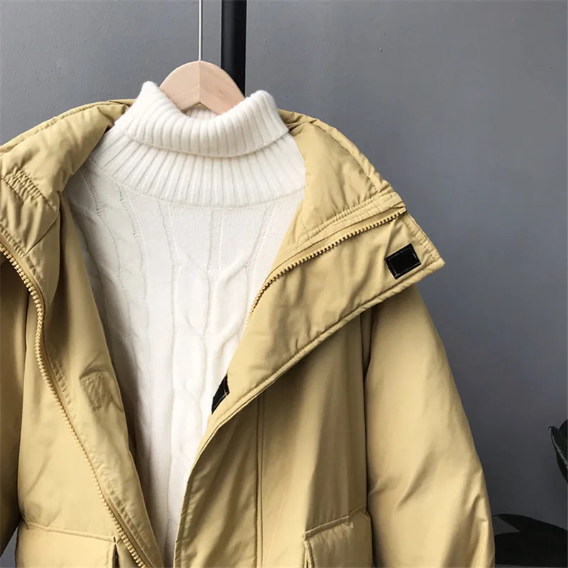Winter Cotton Thicken women Coat 2018 Woman Jackets Cotton Padded Female Safari Style Hooded Coat Warm Jackets Female Parka 3320 (29)