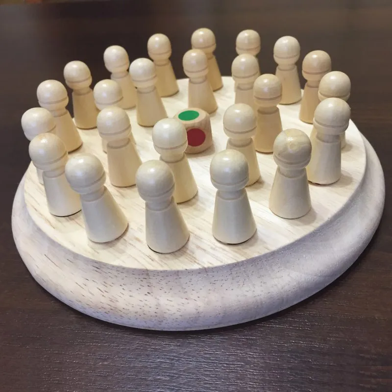 

Kids Wooden Memory Match Stick Chess Game Fun Block Board Game Educational Color Cognitive Ability Toy For Children