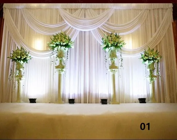Us 150 0 3 6m Wedding Party Stage Celebration Background Satin Curtain Drape Pillar Ceiling Backdrop Marriage Decoration Veil Wt016 In Party Diy