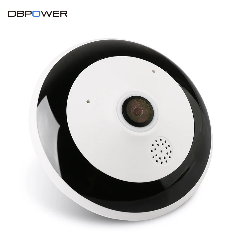 DBPOWER Wifi IP Camera HD 960P 1.3MP 360 Degree Fisheye Panoramic Camera 2 Way Talk Wireless CCTV IR Security Camera P2P Indoor DBPOWER Wifi IP Camera HD 960P 1.3MP 360 Degree Fisheye Panoramic Camera 2 Way Talk Wireless CCTV IR Security Camera P2P Indoor