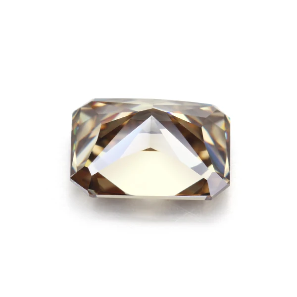Рыхлый Камень муассанита цвета шампанского режущий 7*9 мм 2.4ct Moissanites драгоценные