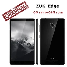Original Lenovo ZUK Edge 4G LTE cell phone 6G RAM 64G ROM Snapdragon 821 2.35GHz Quad Core 5.5inch FHD 1920x1080P 13.0MP Camera