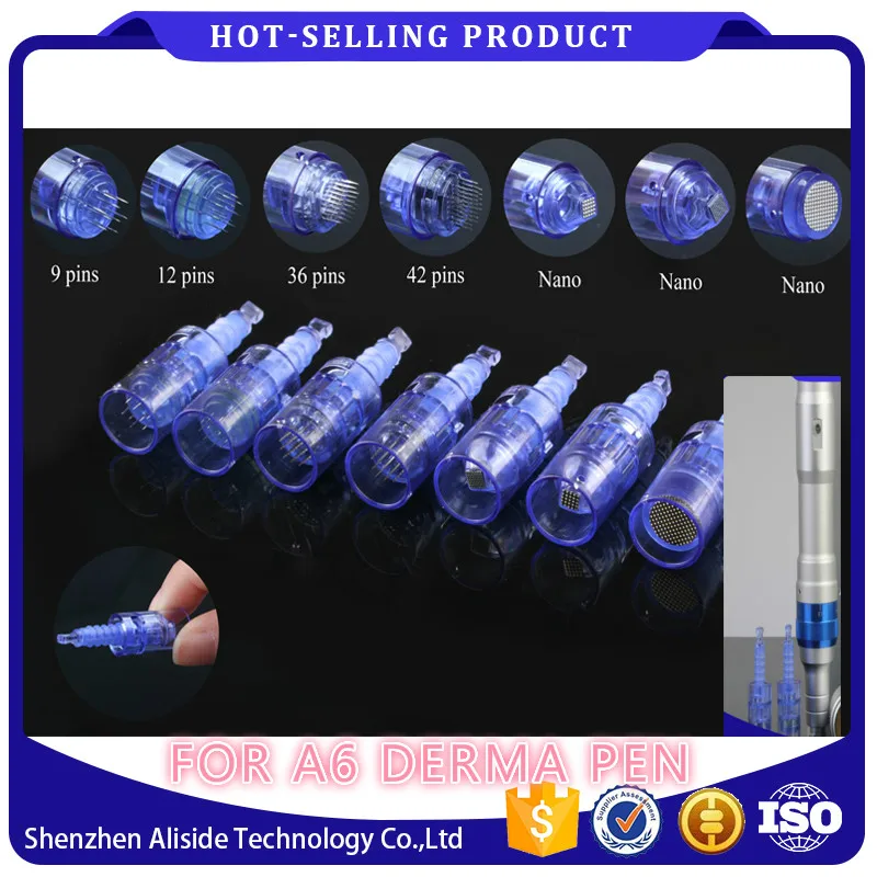 

12 Pin Cartridge Titanium Micro Needle Replacement Head For/Dr. Pen Ultima A6 Tattoo Machine Pen Needles Facial Skin Care