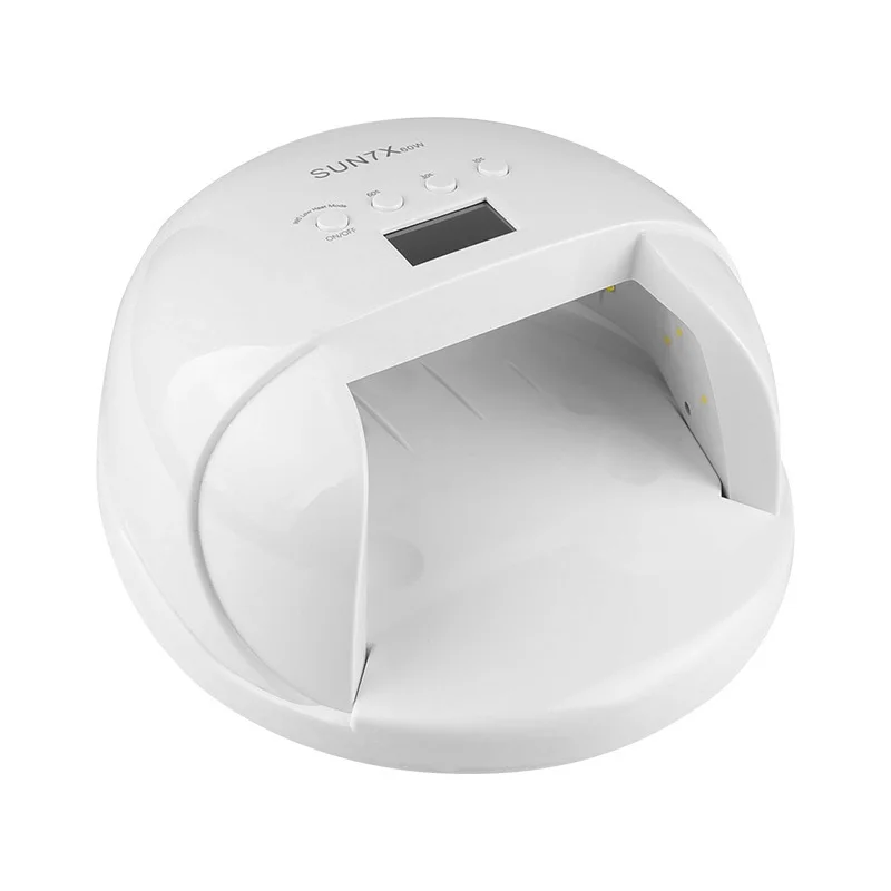 60 Вт SUN 7X Лаковая гелевая лампа Сушилка для ногтей UV Lampa Led маникюрная машина льдинка светильник кабин ЖК-дисплей инструменты для дизайна ногтей