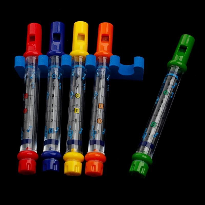 Набор из 5 водные флейты музыкальная песня листы инструменты дети забавные детские игрушки для ванной Забавный подарок