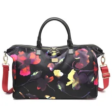 Waterroof Leather Holdall Women Gym Bags Outdoor Sports Handbags Printing Shoulder Bag for Juorney Women’s Luggage Pack
