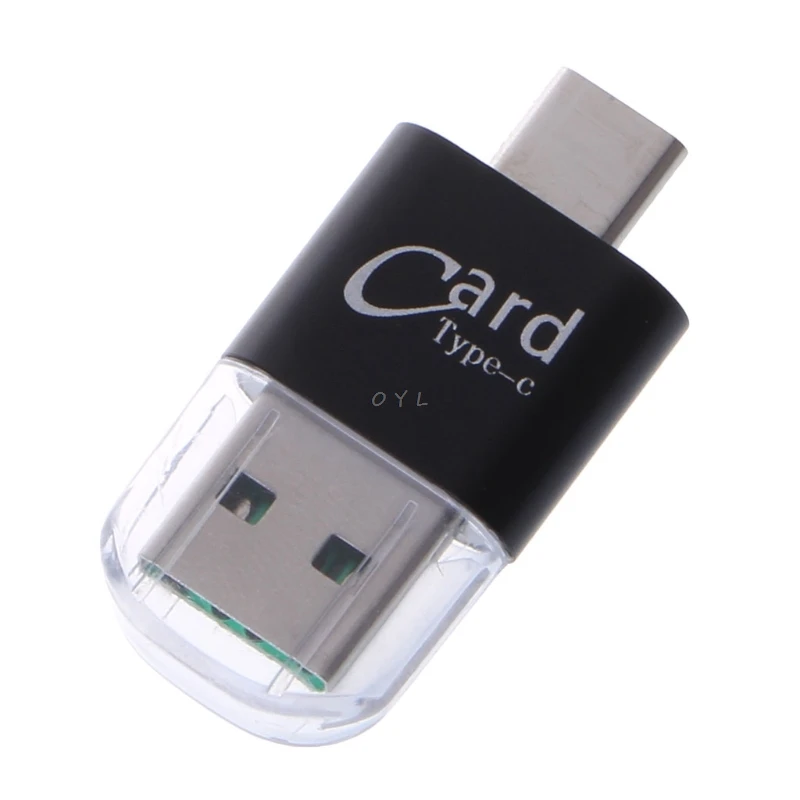 

Aluminum Alloy USB Type C OTG Micro SD/TF External Memory Card Reader Adapter
