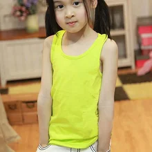 Fashion Summer Baby Girls Modal Plain Vest Tank Kids Boy Casual T-shirt Tee Tops Clothing