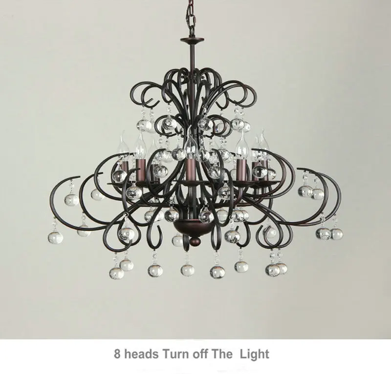 Vintage Bronze K9 Crystal Chandelier Home Decor Light Chandelier for Living  Room Loft Chandeliers Suppliers E14 Led Lamp4
