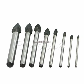 

Drill Bits 3/4/5/6/8/10/12/14mm Porcelain Spear Head Tile Glass Ceramic Marble Drill Bits