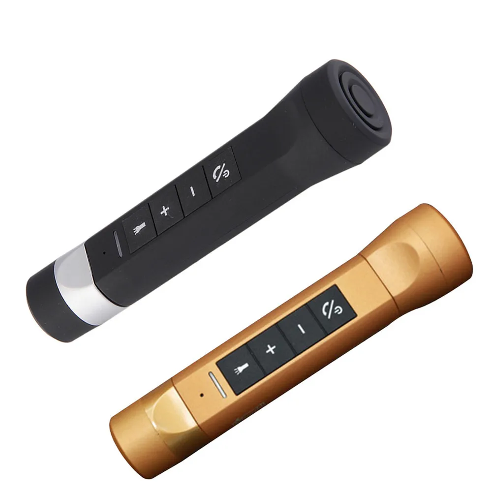 Hot! 5 in 1 LED Flashlight Multifunctional Torch with Stereo Bluetooth