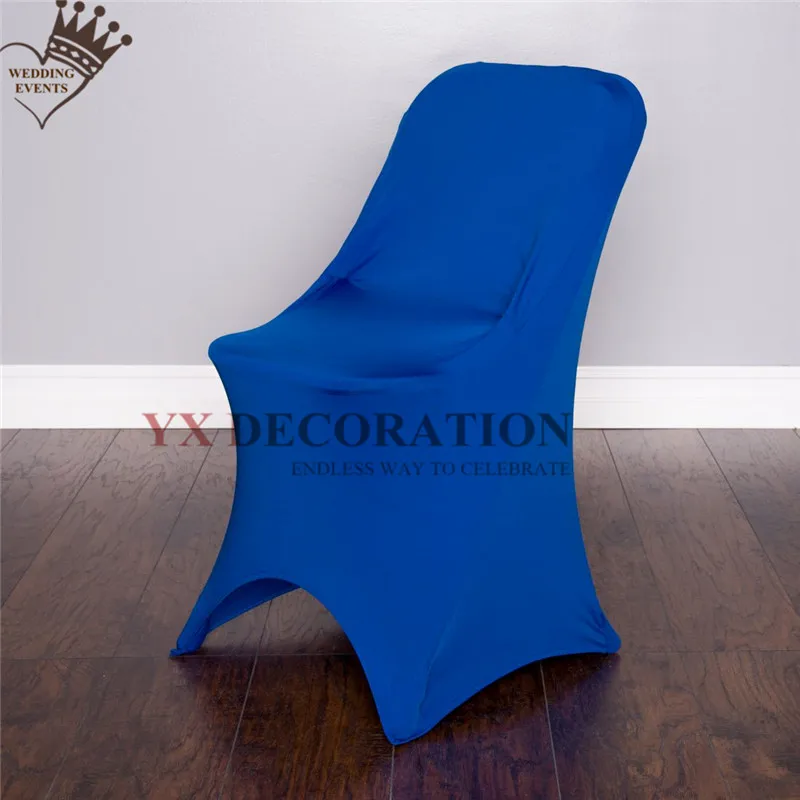 25 50 100pcs Lot Lycra Spandex Chair Cover For Folding Chair Stretch Chair Cover Event Hotel Festival Decoration