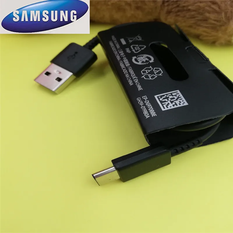 

Original 100cm USB 3.1 Type-C cable Adaptive Fast charging cord for Samsung Galaxy S10 S8 S9 Plus Note 8 9/A3 A5 A7 2017 A8 2018