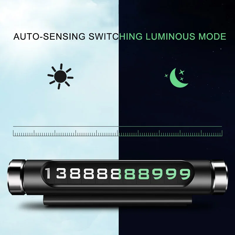 

Car Phone Number Card Temporary Parking Card Plate Telephone Number Car Park Stop Automobile Accessories Car-styling