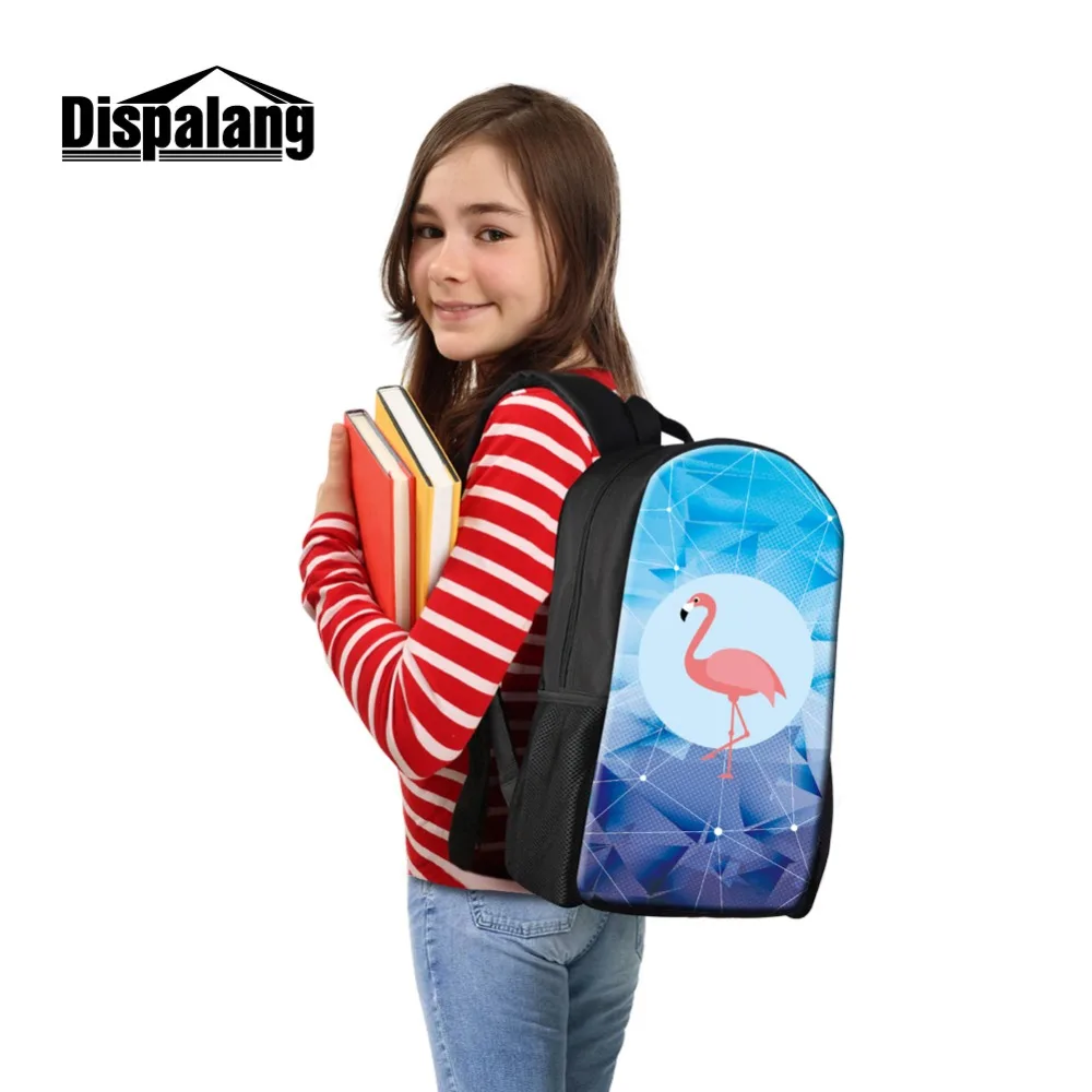 3 PCS Set 16 Inch Backpack With Pencil Case Lunchbag For School Flamingos Animal School Bags Children Custom Design Bagpack Pack