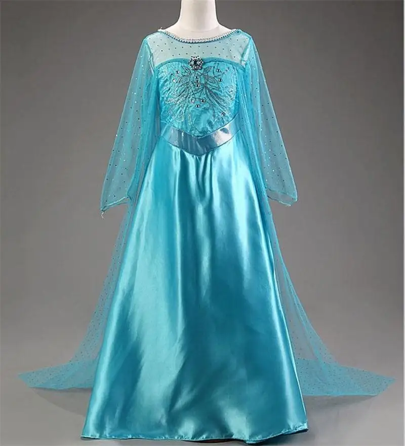 Платье Эльзы для девочек; костюм принцессы Анны; вечерние платья для костюмированной вечеринки на Хэллоуин; нарядная Рождественская Одежда для маленьких девочек; elza vestidos с короной