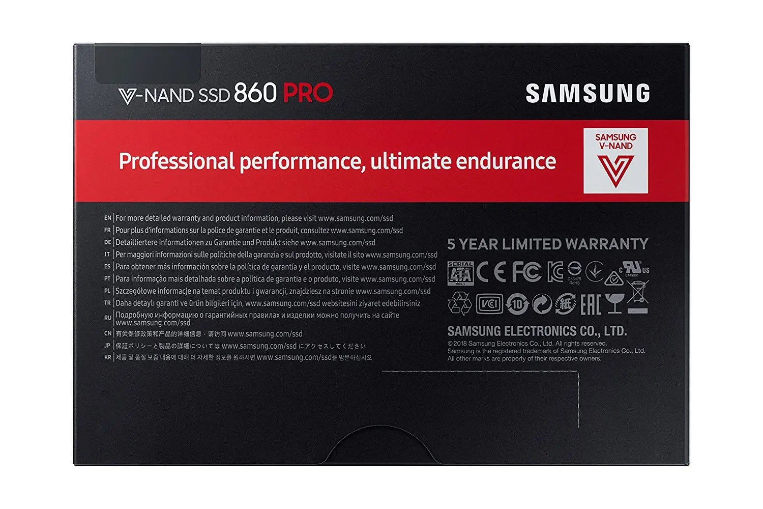 SAMSUNG SSD, 860 PRO 256 GB 512 GB 1 ТБ 2 ТБ 4 ТБ Внутренний твердотельный диск HD Жесткий диск SATA 3 2,5 HHD MLC для ноутбуков настольных ПК