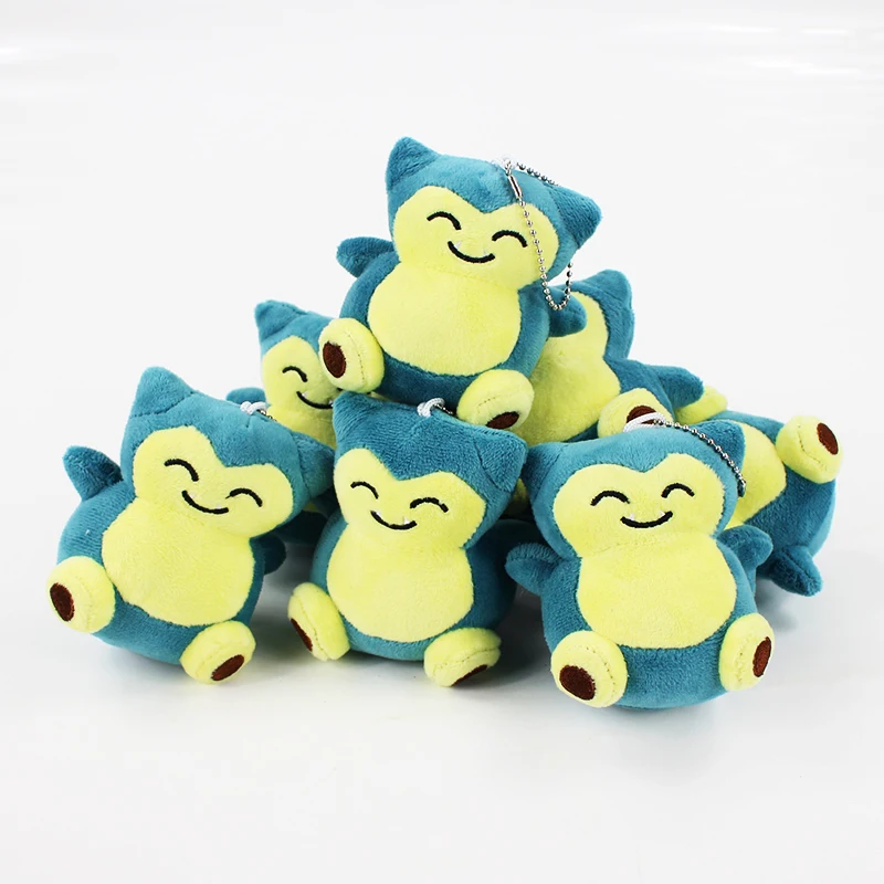 10 шт/партия Snorlax плюшевый мягкий брелок материал Snorlax Подвески украшения автомобиля дома детские подарки