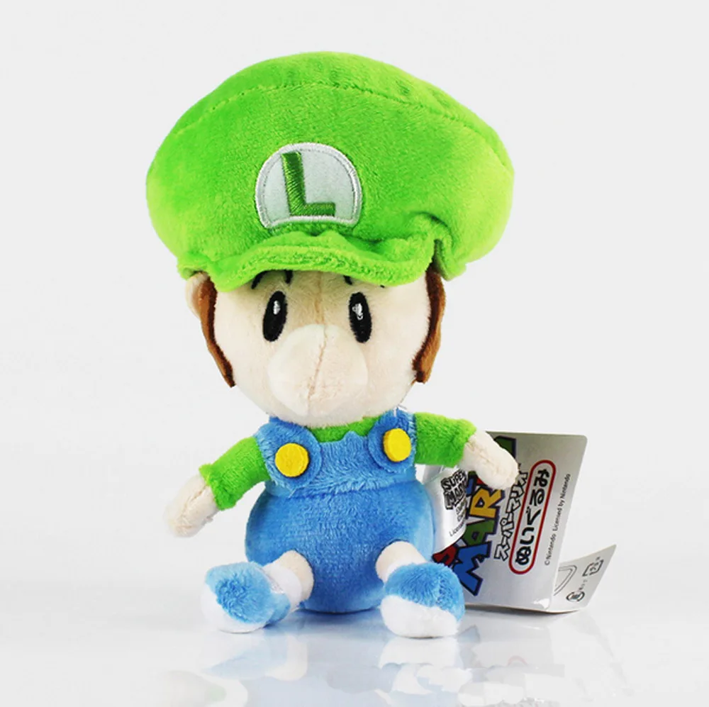 Luigi 10/лот 4 стиля Марио Луиджи Варио валуиджи Малыш " Super Mario Bros. Плюшевая кукла мягкая подарочные мягкие игрушки - Цвет: Luigi