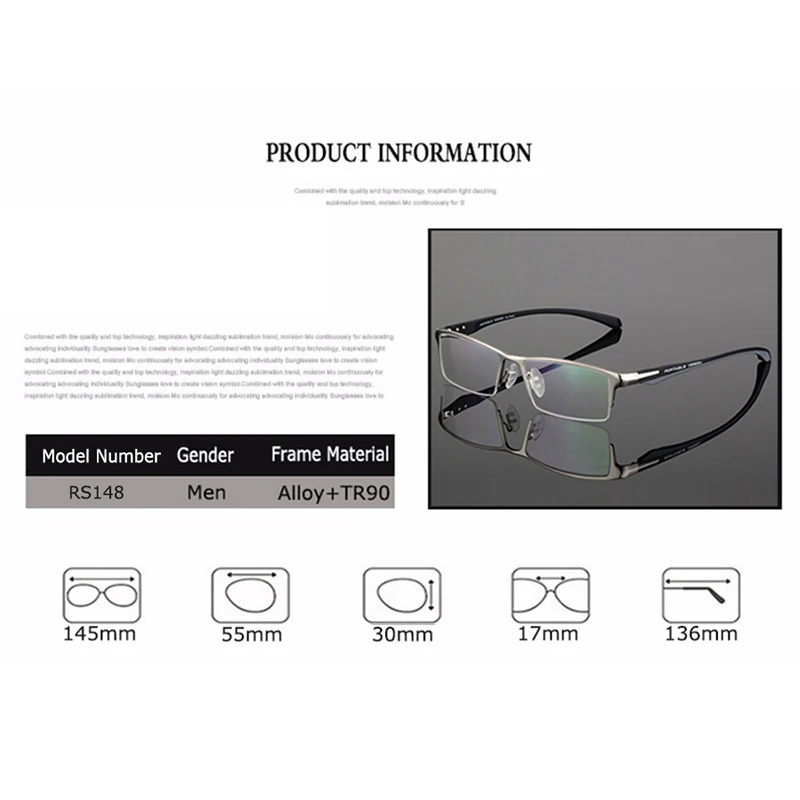 Ceny Okulary ramka mężczyźni Nerd komputer optyczne okulary dla osób z krótkowzrocznością ramka do okularów dla mężczyzn przezroczyste soczewki 0 okulary RS148