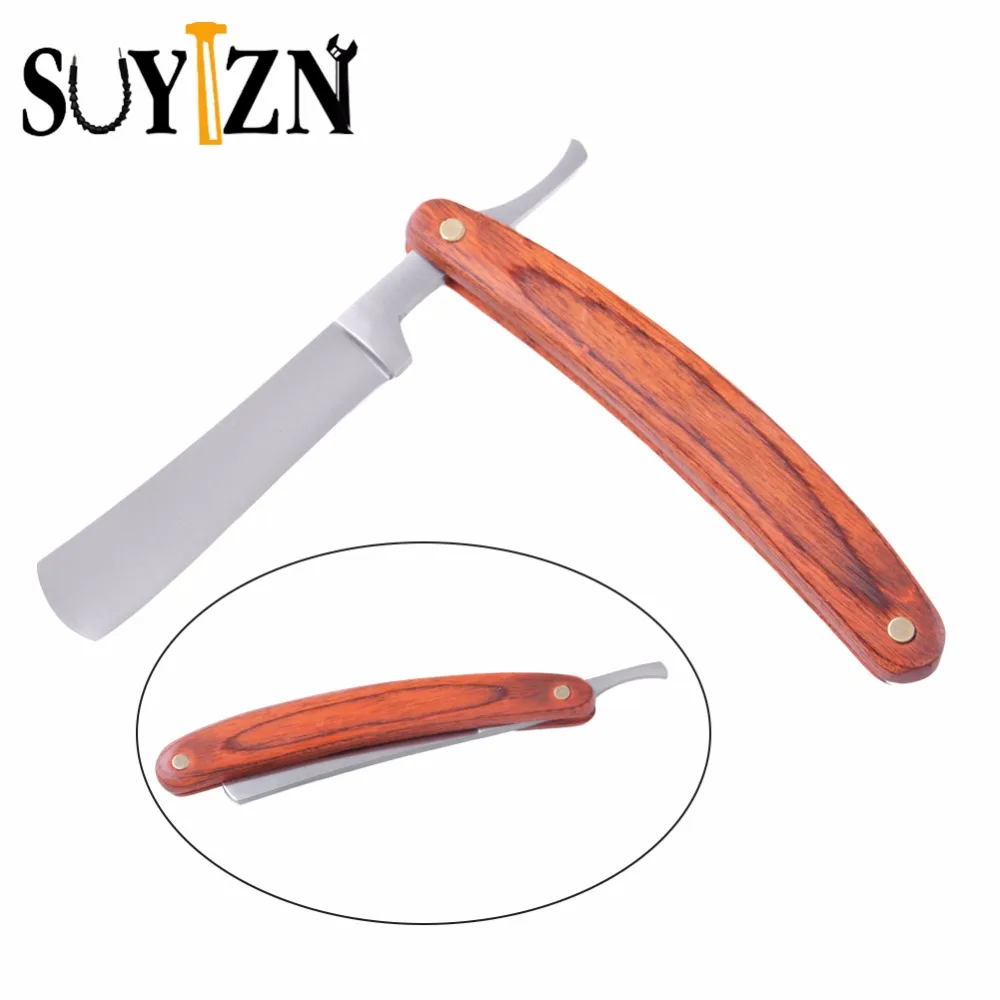 Men Manual Beard Shaver Cutter Professional Folding Stainless Steel