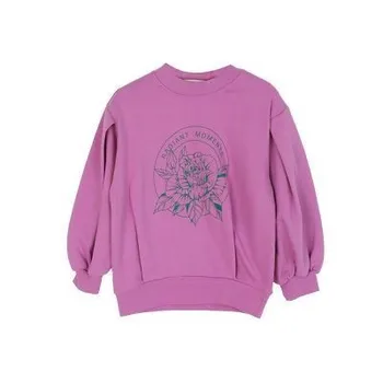 

5 6 7 8 9 10 Y Girls Sweatshirt Rose Print Casual School Child Pullover Spring Autumn Lantern Sleeve Kids Hoodies Girl Clothes