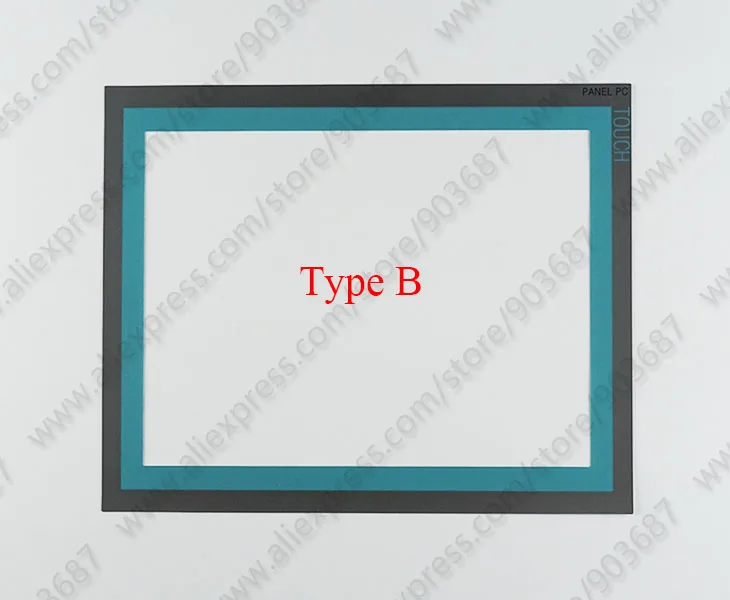 6AV7884-2AD30-6BE0 сенсорный экран панель стекло дигитайзер для 6AV7884-2AD30-6BE0 3,3 мм толщина с накладкой(защитная пленка
