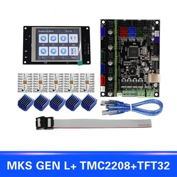 For MKS GEN L Compatible with TFT32 LCD Display Support TMC2208 Motor Driver 3D Print Kits JFlyer