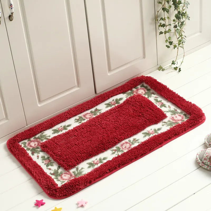 6 Sizes Square Doormat Floor Carpet for Living Room Bedroom Hallway Water Absorption Non-slip Bathroom Mat Toilet Rug Foot Pad