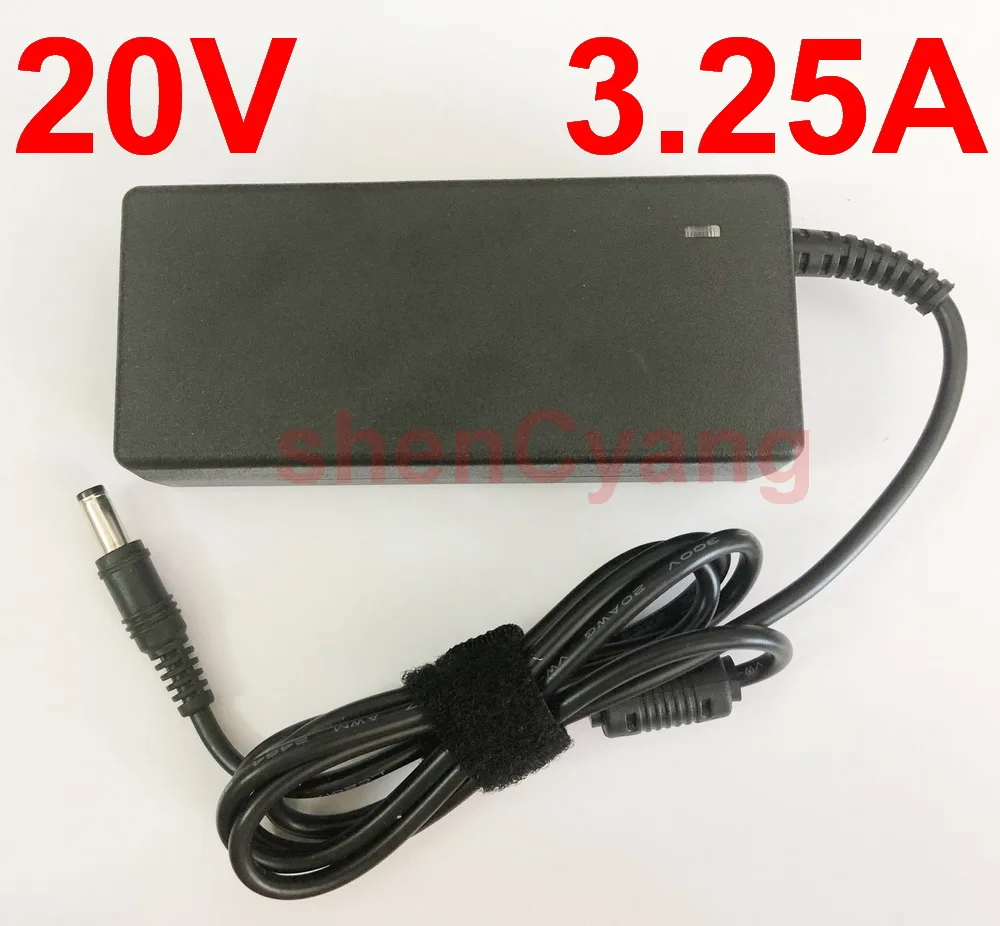 1PCS 20V 3.25A 5.5*2.5mm AC Adapter Laptop Charger For lenovo IBM B470
