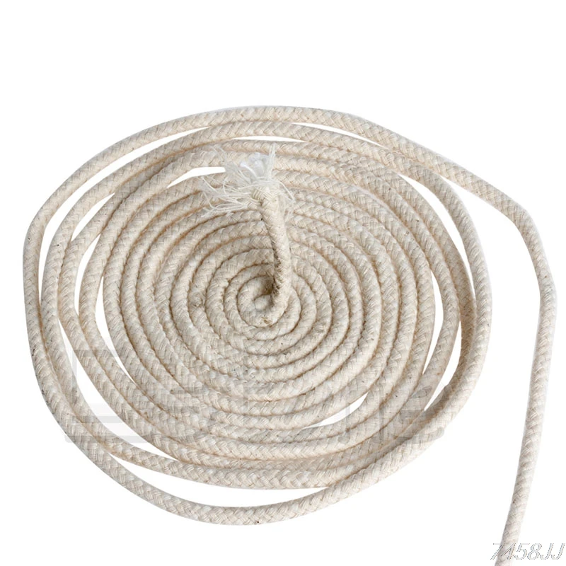 10 м(33 фута) плетеный фитиль для изготовления свечей с хлопковым сердечником для масляных или керосиновых ламп 4 мм