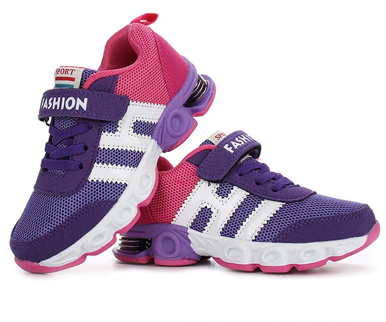 Casuais para Crianças Design de Amortecimento Tênis de Corrida para Meninas Tamanho Crianças Sapatos Meninos Esporte Respirável Malha Formadores 26-39 6 Mamãe e Bebê