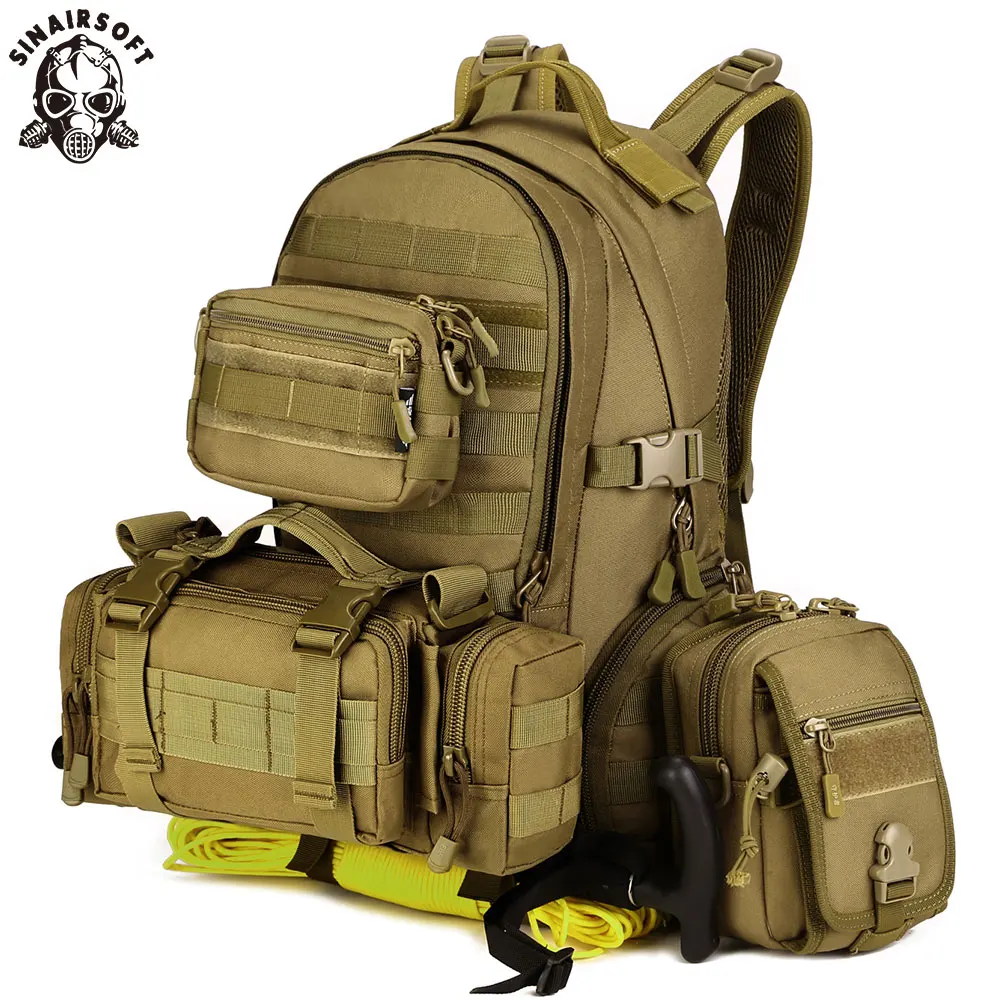 

SINAIRSOFT Military Tactical Assault Pack Army Molle Waterproof Outdoor Hiking Camping Hunting Combination backpack