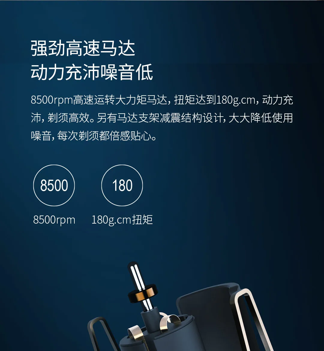 Xiaomi электробритва для мужчин Mijia бритва Водонепроницаемая влажная сухая бритва двойное кольцо лезвие USB перезаряжаемая бритва