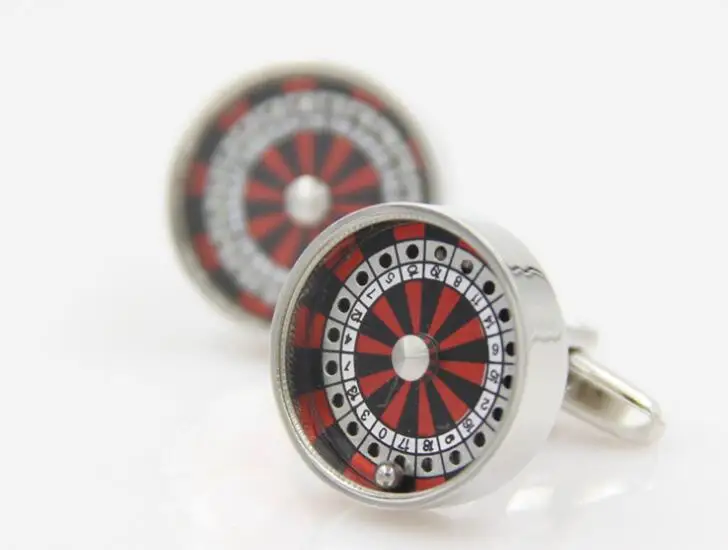 

Funny CASINO Lucky Wheel Cufflinks Lucky Turning SpinWin Cuff Links Cuff Buttons Men's Fashion Jewelry Accessory Gift 10pairs