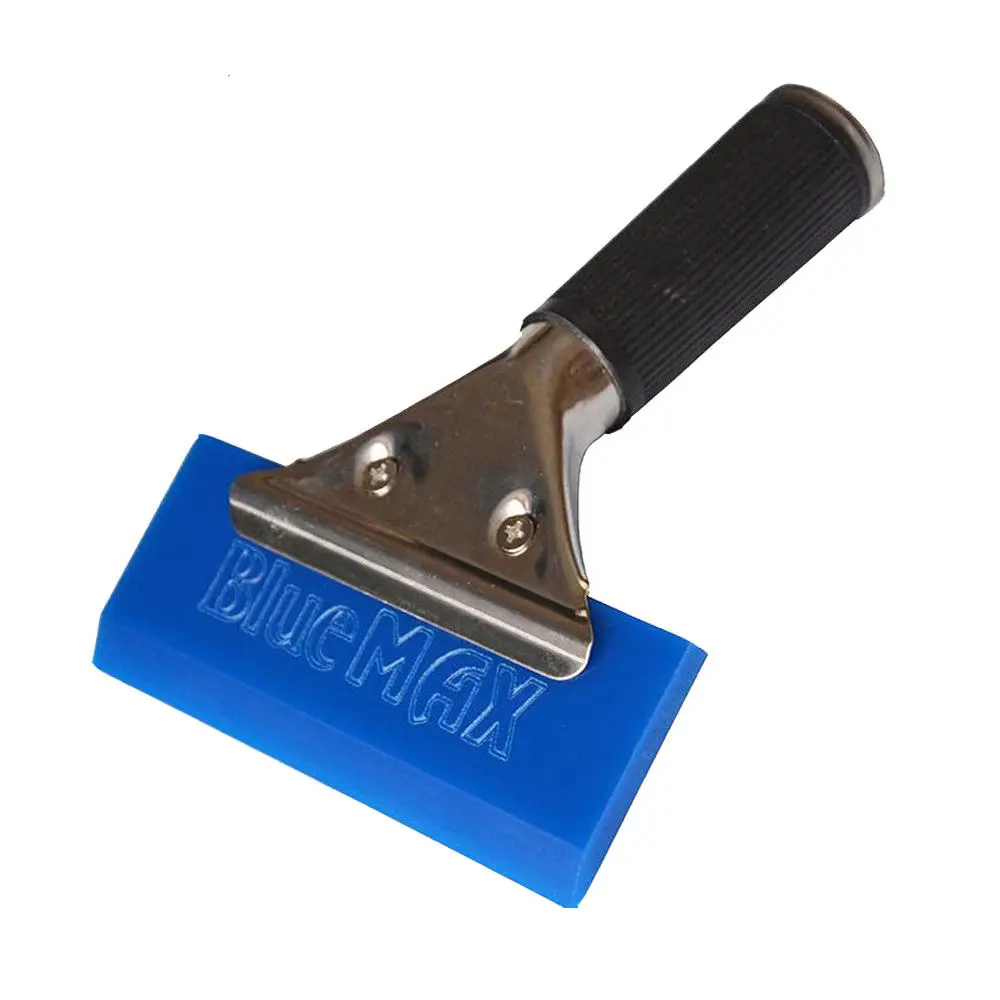 Скребок для окон BlueMax Squeegee из нержавеющей стали для авто Тонирующая пленка лопатка для льда многоразовый бытовой скребок