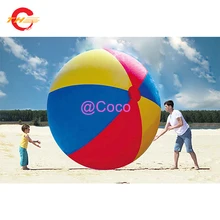Дду! Надувной гигантский пляжный мяч, 2 м/6,6 футов дешевый надувной мячик для взрослых и детей