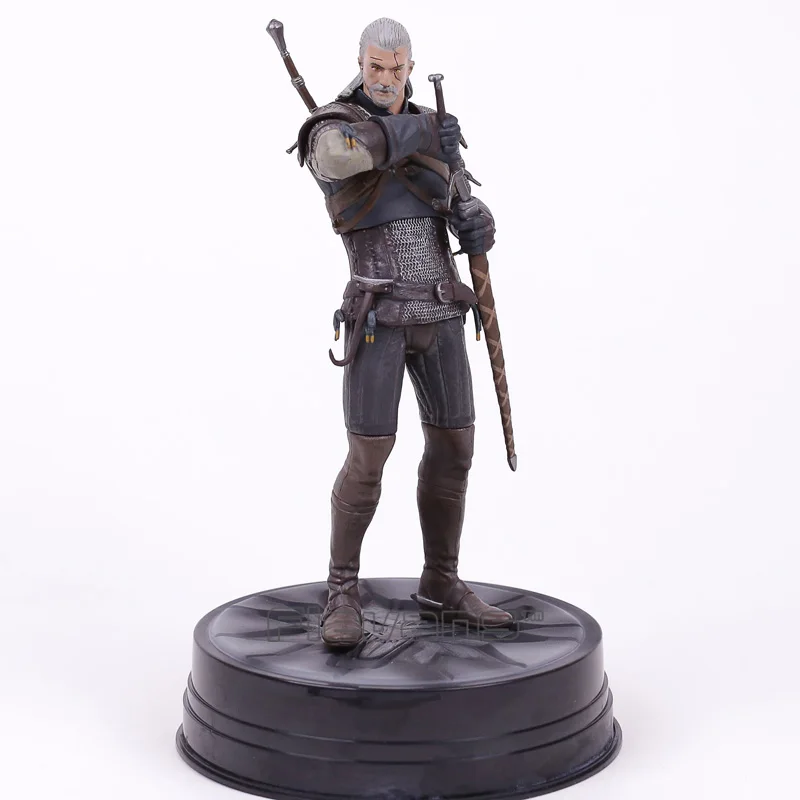 

The Witcher 3 Wild Hunt Geralt of Rivia PVC Figure Collectible Model Toy 24cm